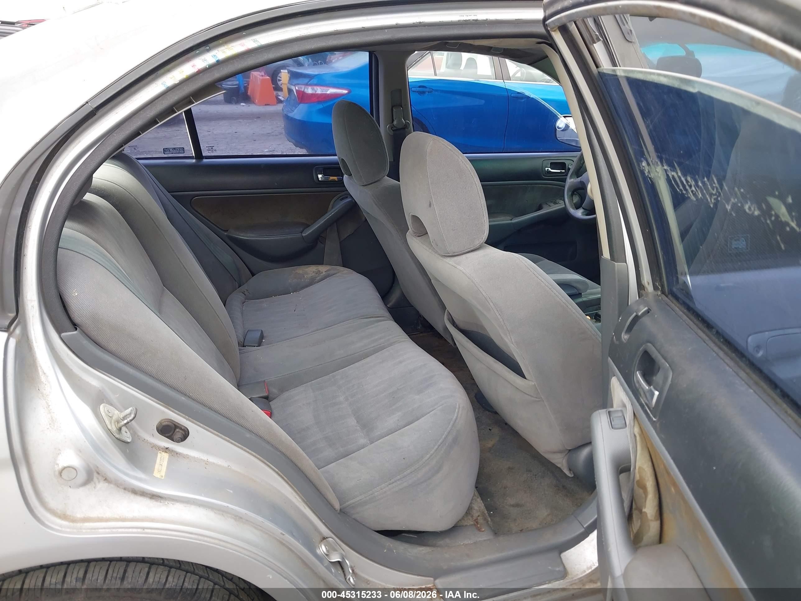 2003 Honda Civic Lx Silver vin: 2HGES16583H543073