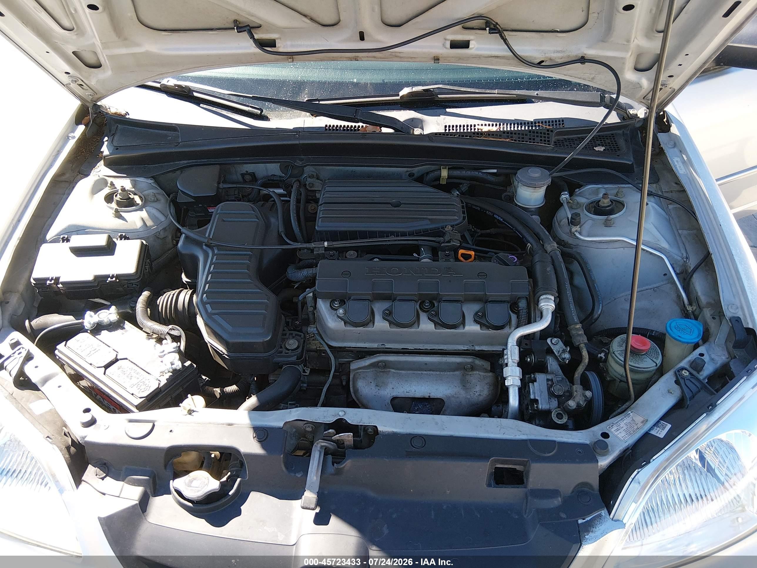 2003 Honda Civic Lx Gray vin: 2HGES16583H610108