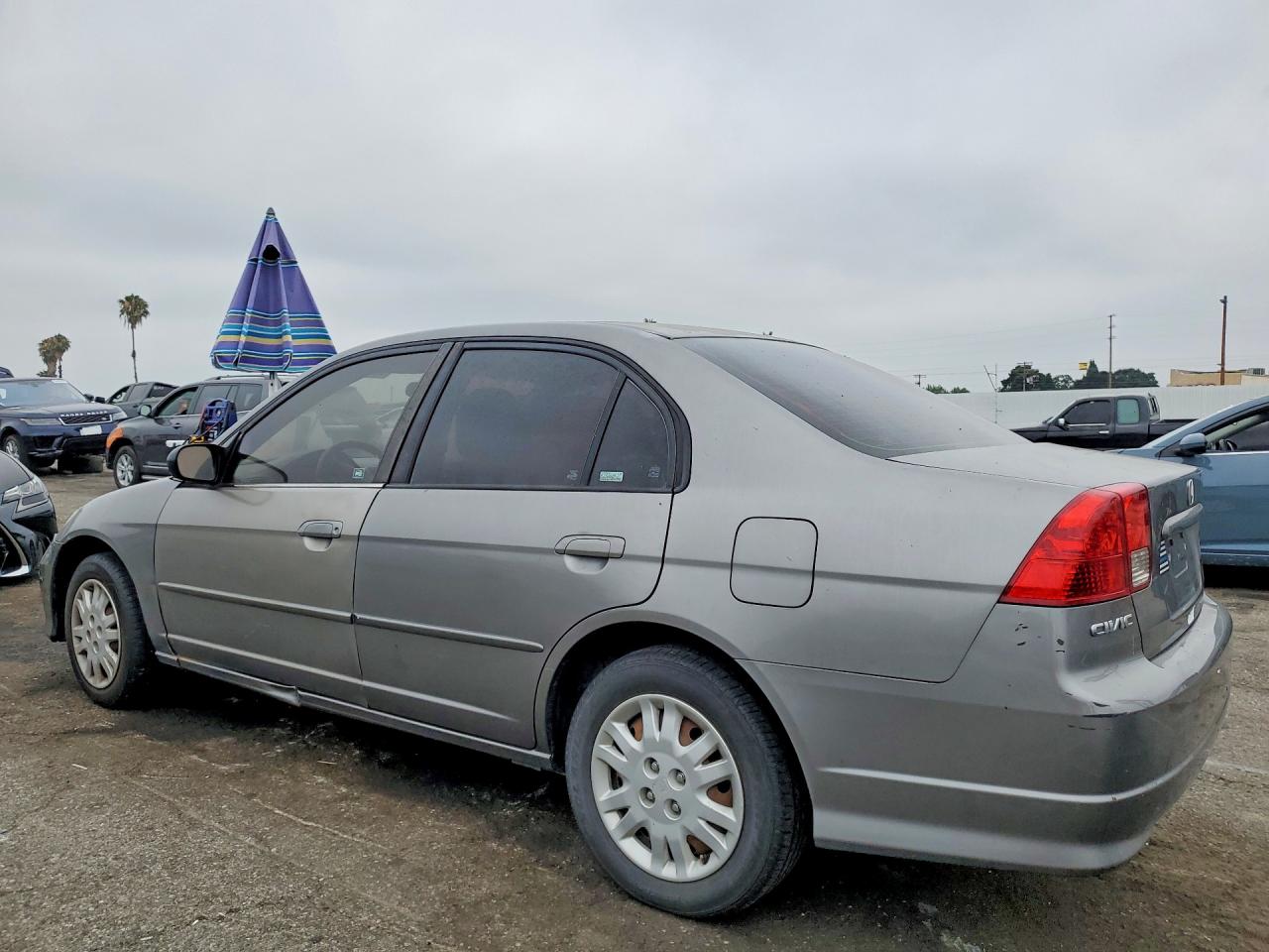 2004 Honda Civic Lx Gray vin: 2HGES16584H597796