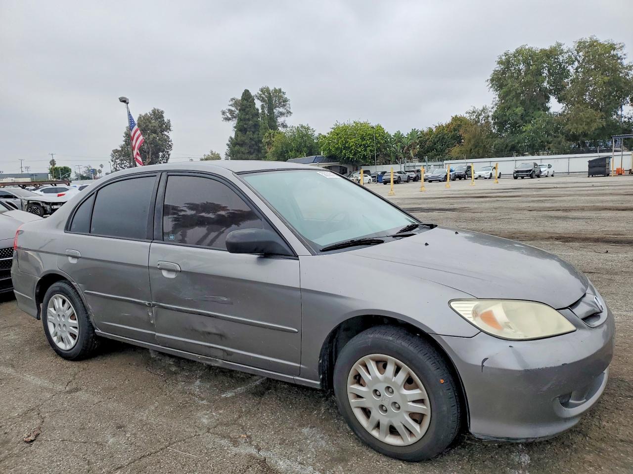 2004 Honda Civic Lx Gray vin: 2HGES16584H597796