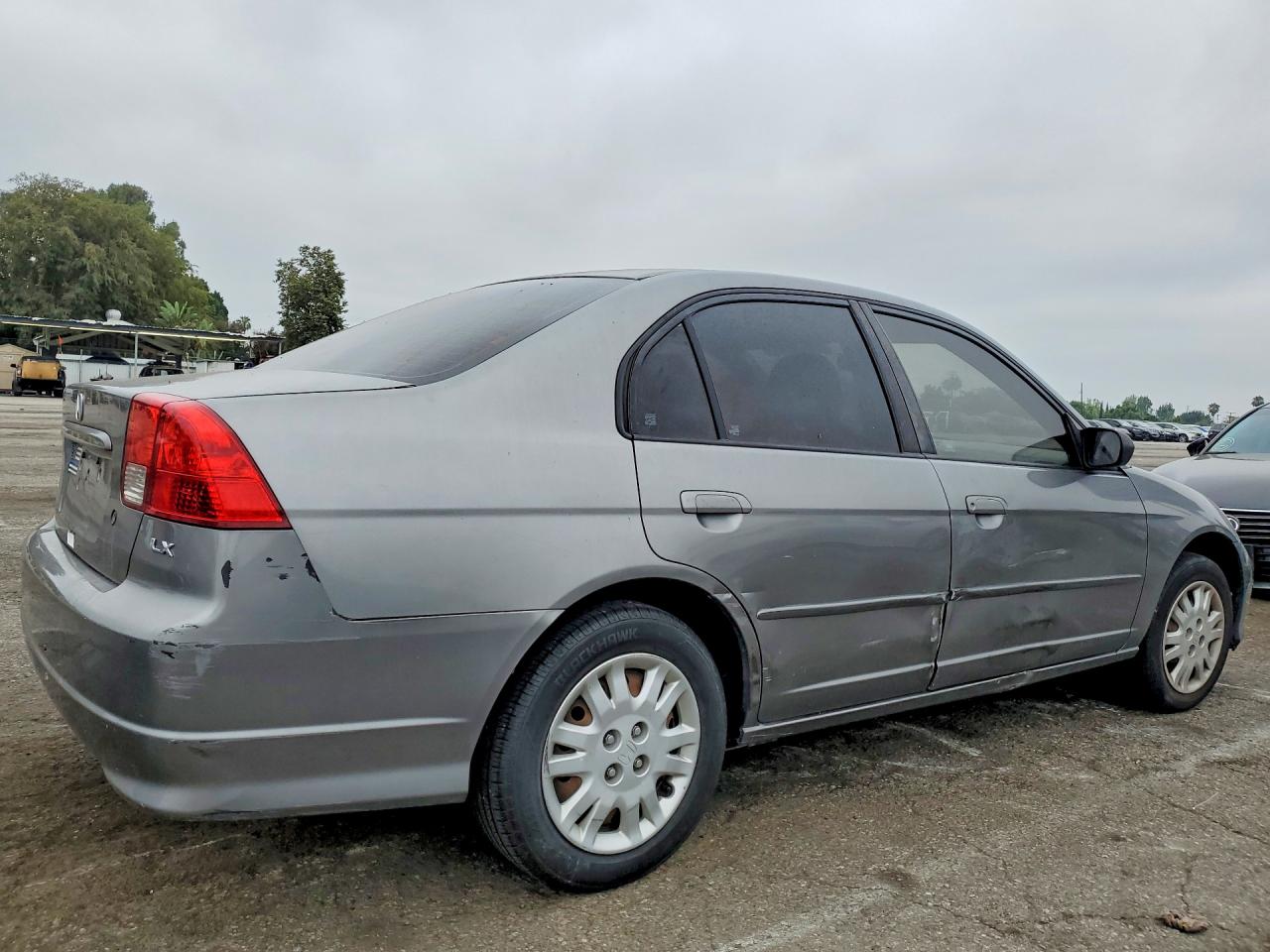 2004 Honda Civic Lx Gray vin: 2HGES16584H597796