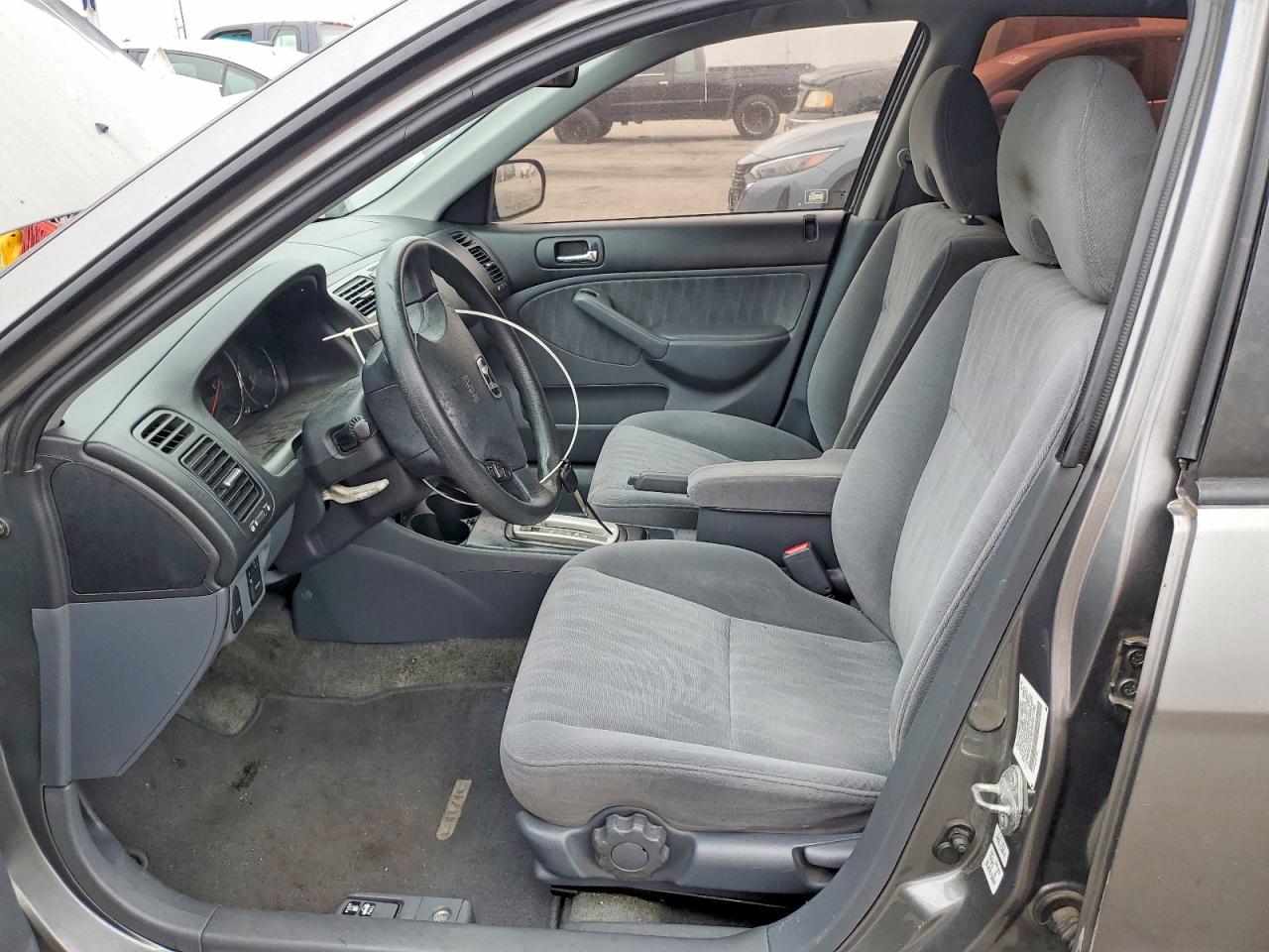 2004 Honda Civic Lx Gray vin: 2HGES16584H597796