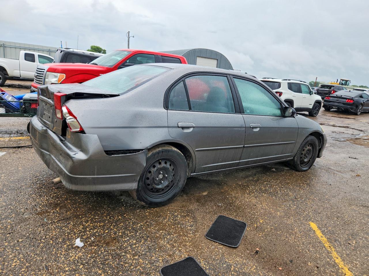 2005 Honda Civic Lx Серый vin: 2HGES16585H515471