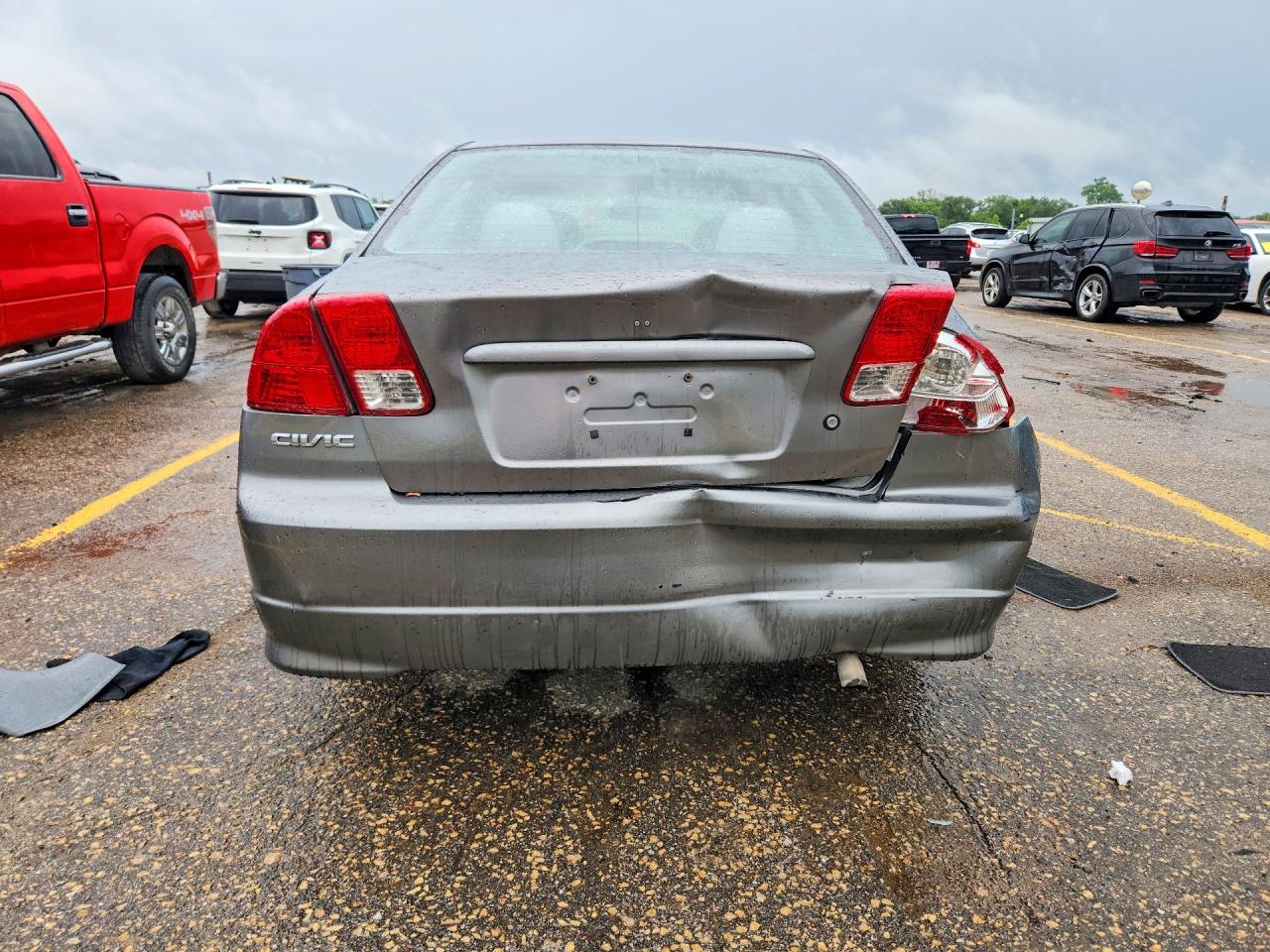 2005 Honda Civic Lx Серый vin: 2HGES16585H515471