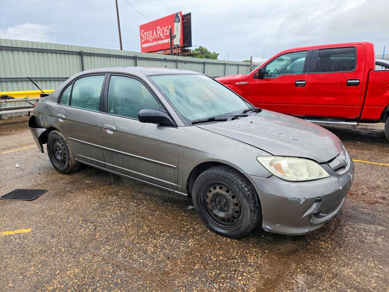 2005 Honda Civic Lx Серый vin: 2HGES16585H515471