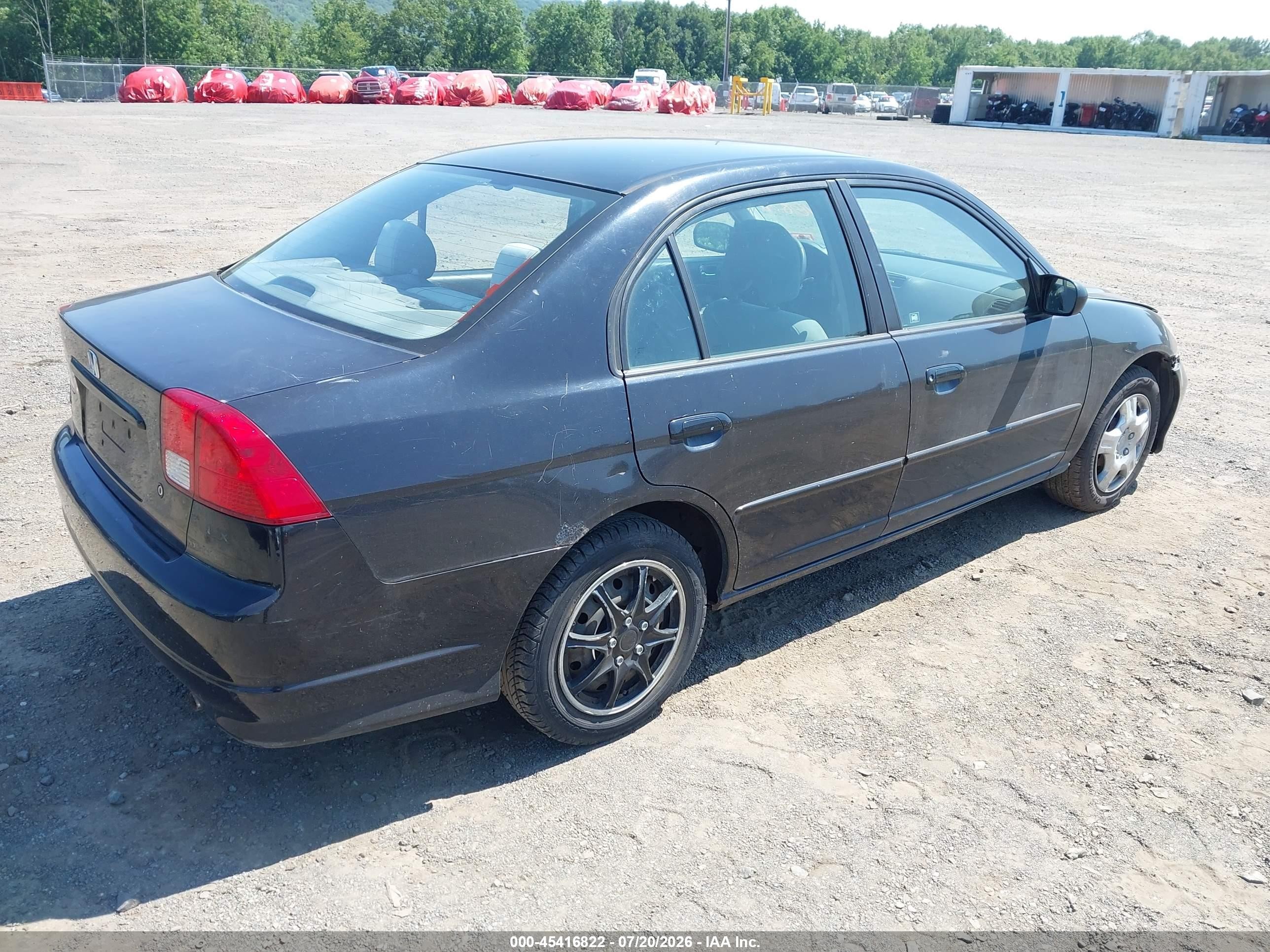 2005 Honda Civic Lx Black vin: 2HGES16585H537051