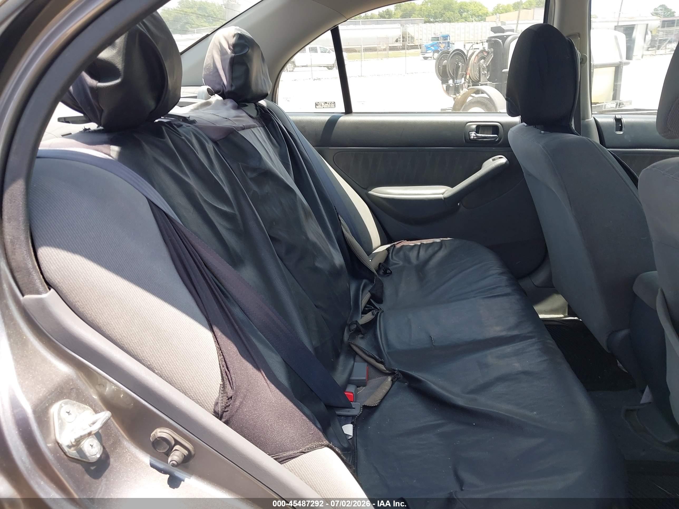 2005 Honda Civic Lx Gray vin: 2HGES16585H542122