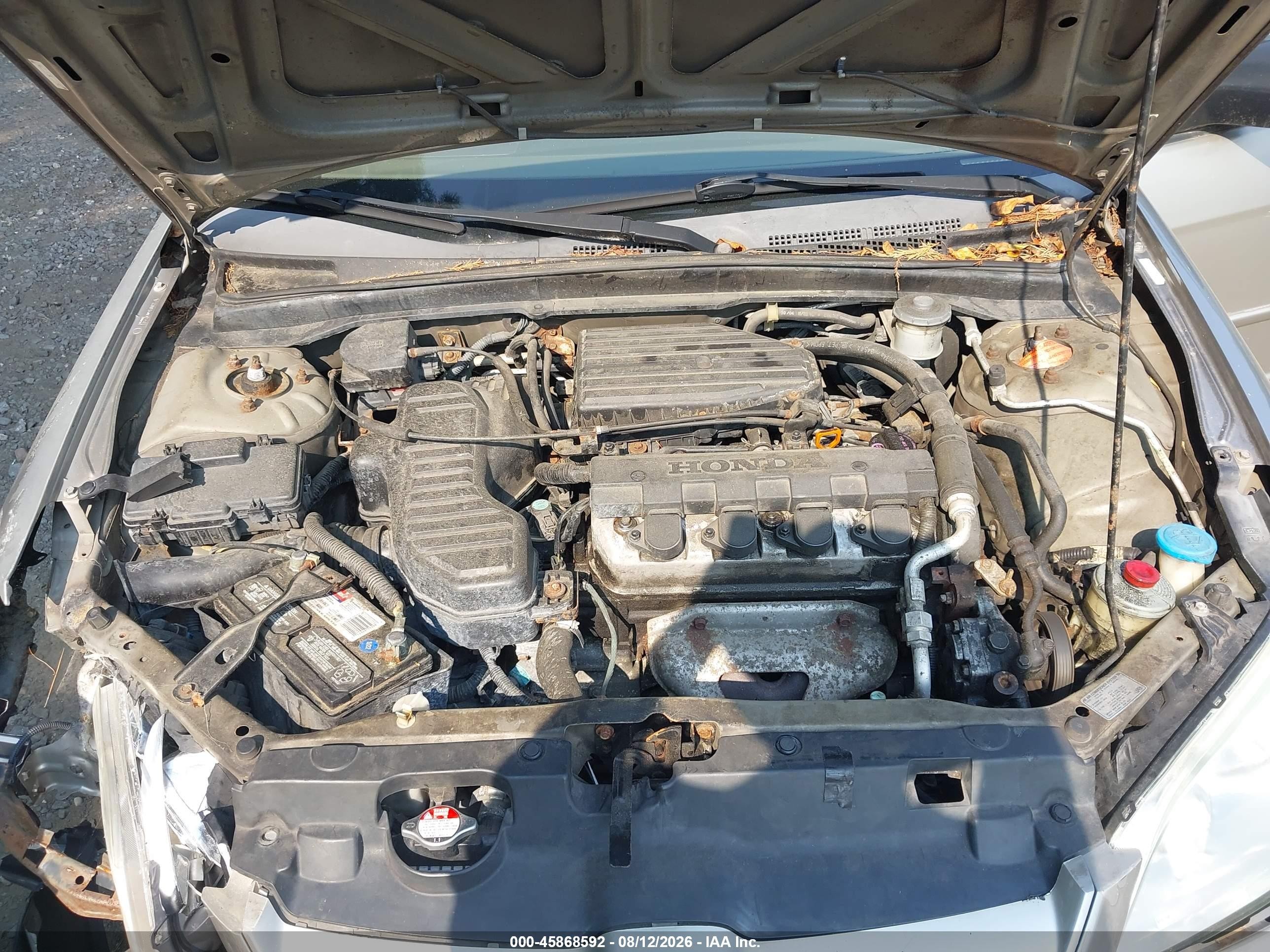2005 Honda Civic Lx Beige vin: 2HGES16585H555176