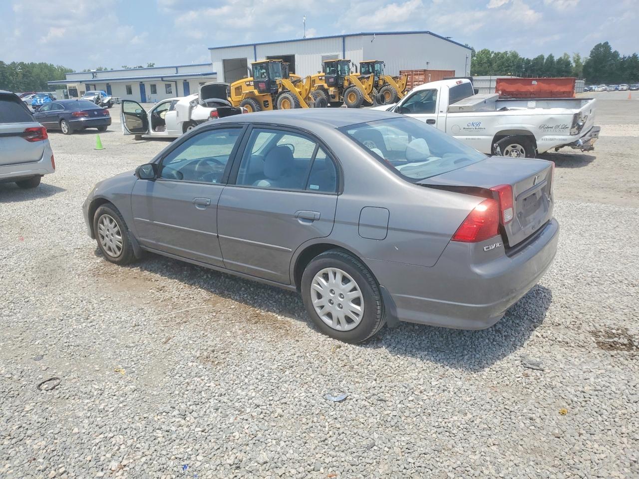 2005 Honda Civic Lx Gray vin: 2HGES16585H616395