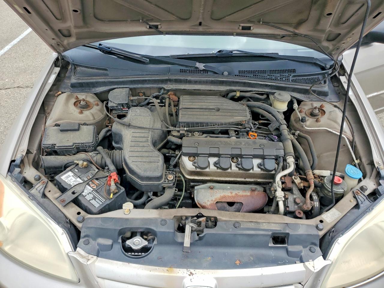 2001 Honda Civic Lx Beige vin: 2HGES16591H523511