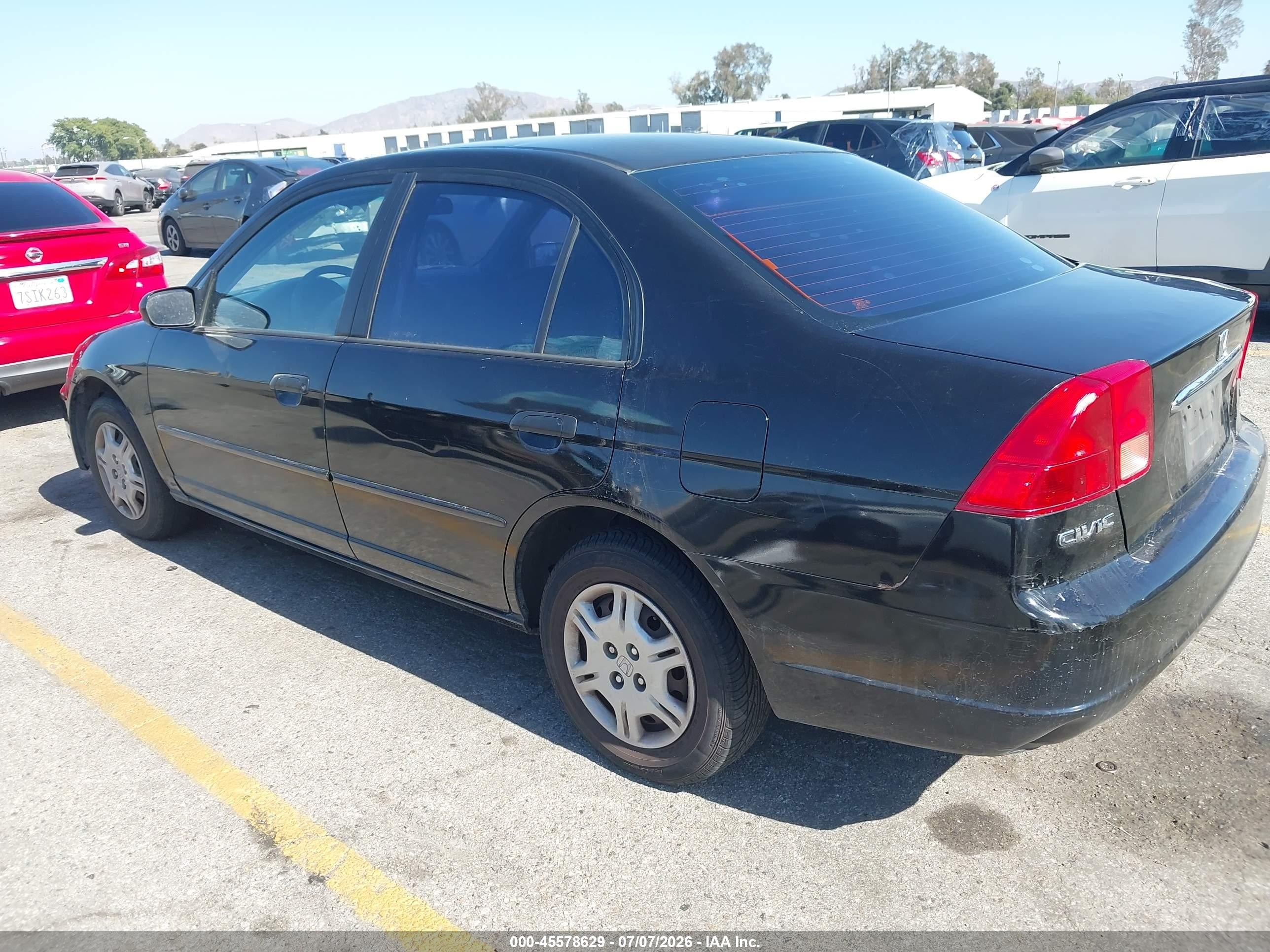 2001 Honda Civic Lx Черный vin: 2HGES16591H612785
