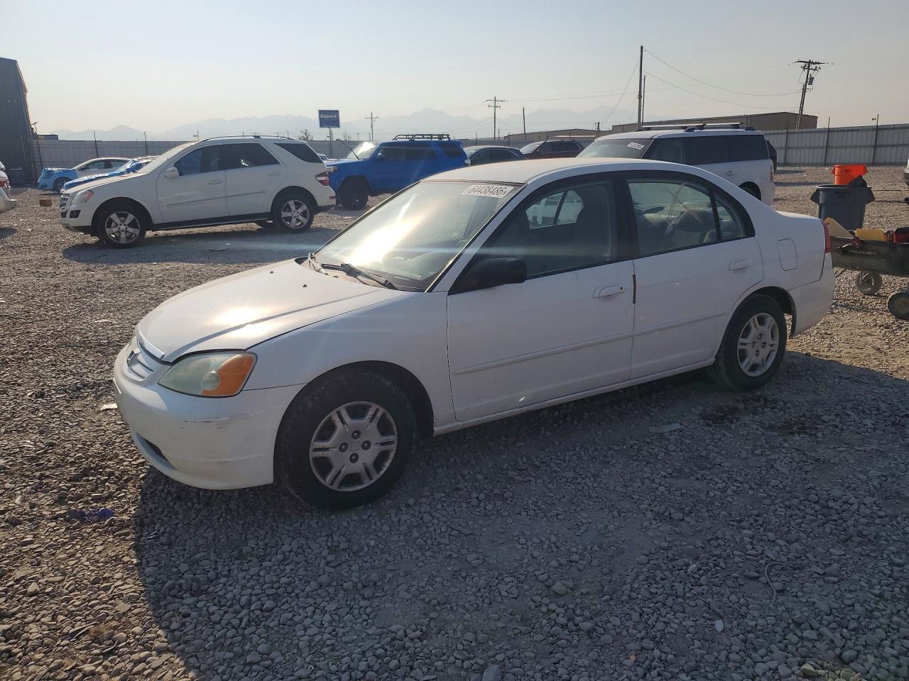 2002 Honda Civic Lx Белый vin: 2HGES16592H522067