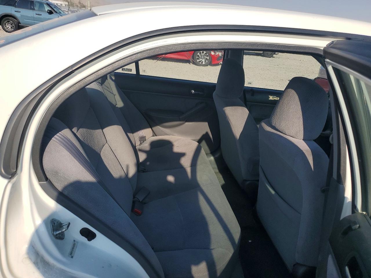 2002 Honda Civic Lx White vin: 2HGES16592H522067