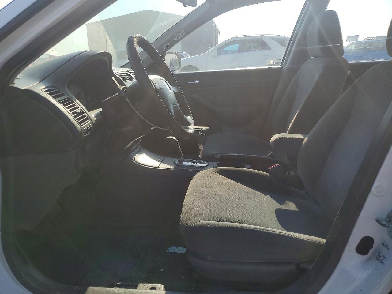 2002 Honda Civic Lx White vin: 2HGES16592H522067