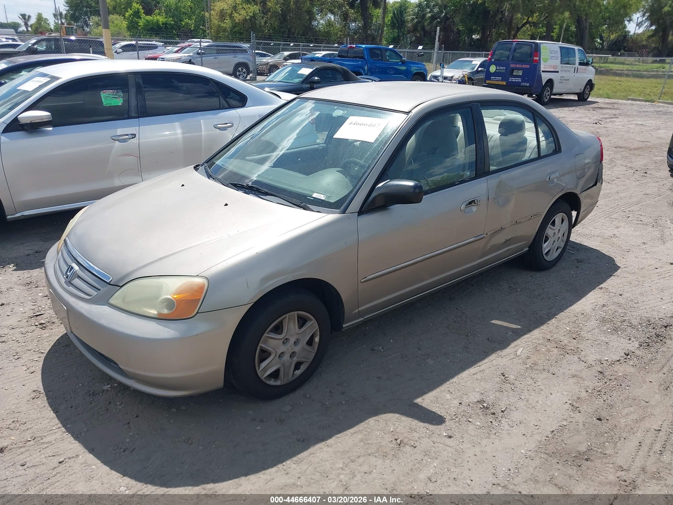 2003 Honda Civic Lx Gold vin: 2HGES16593H529926