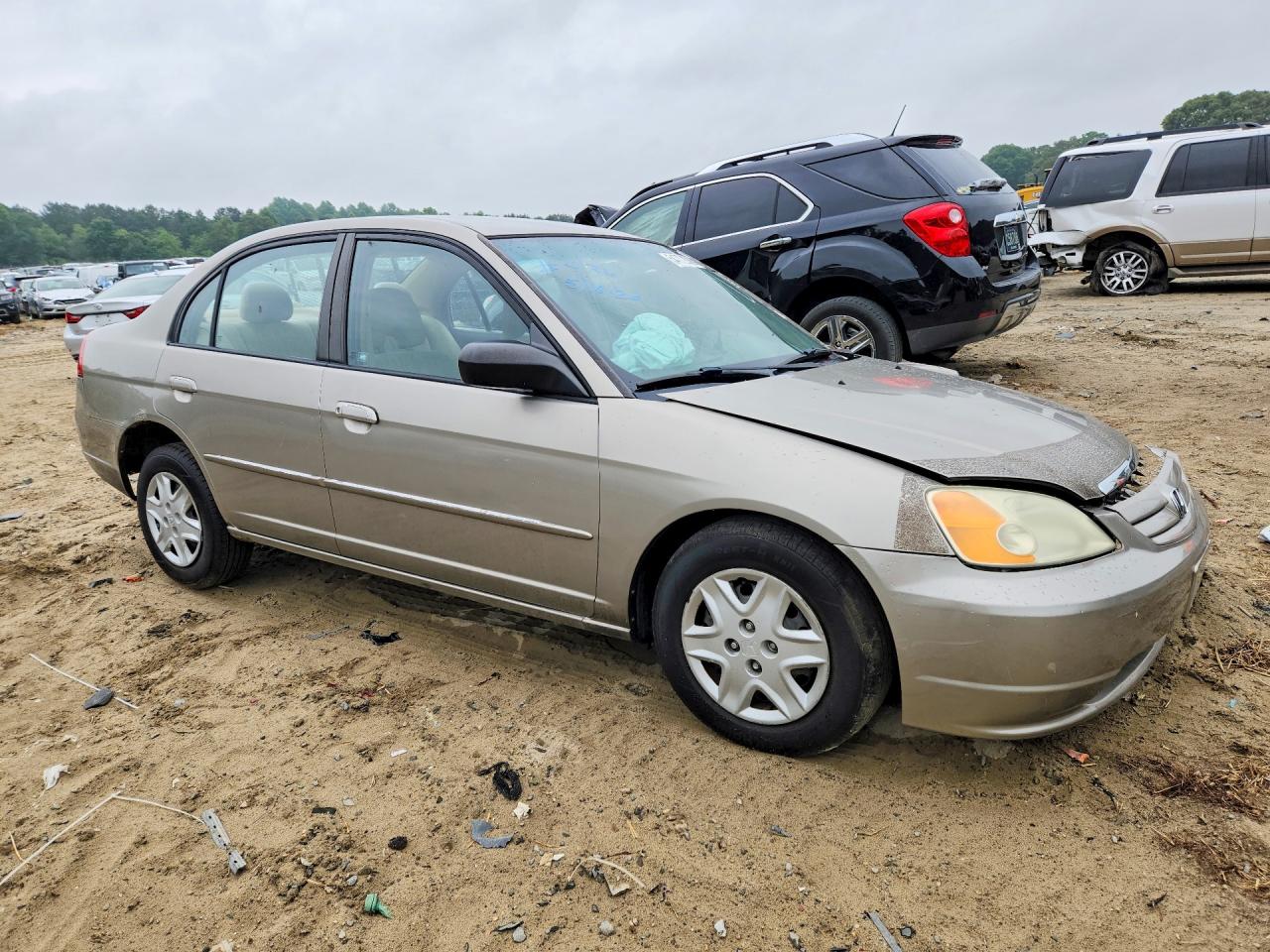 2003 Hond Civic Ex Yellow vin: 2HGES16593H597966