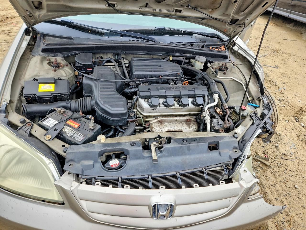 2003 Hond Civic Ex Yellow vin: 2HGES16593H597966