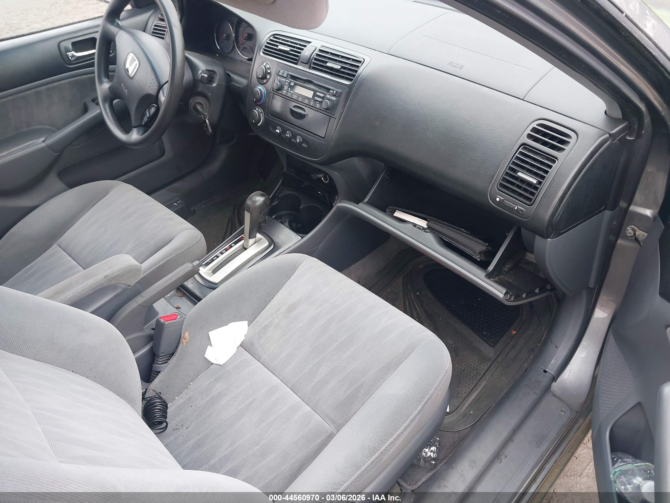 2004 Honda Civic Lx Серый vin: 2HGES16594H517194