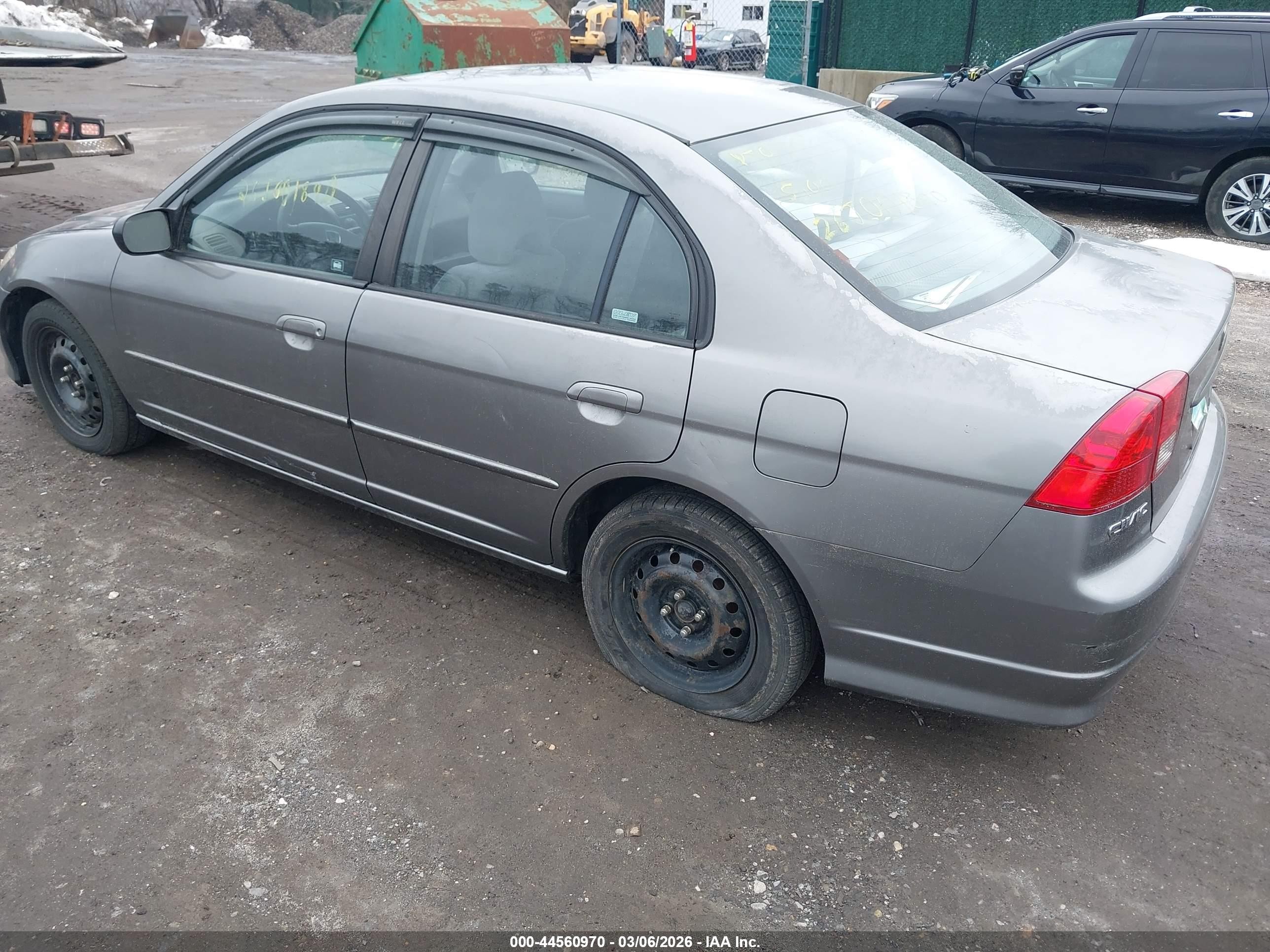 2004 Honda Civic Lx Серый vin: 2HGES16594H517194