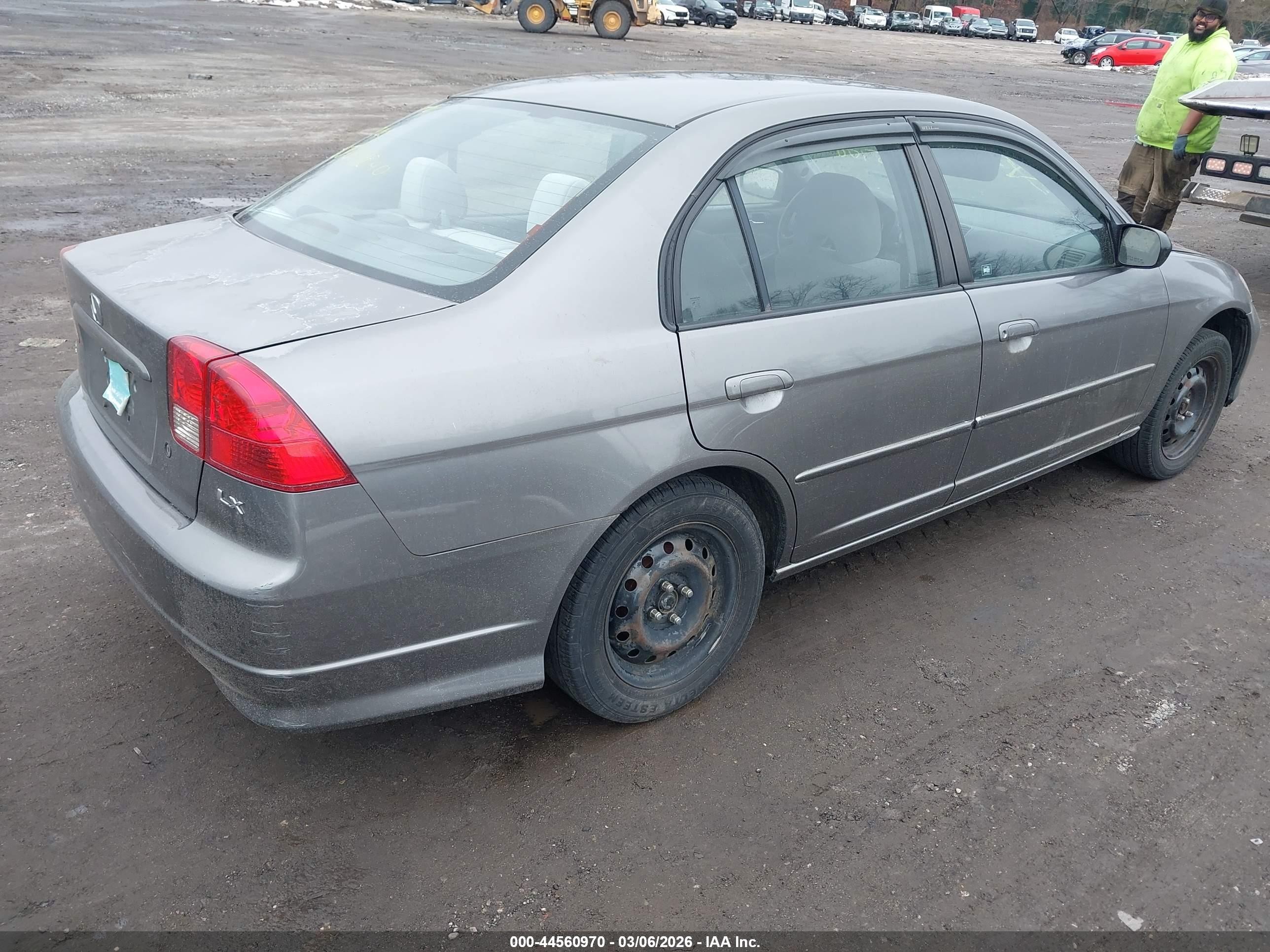 2004 Honda Civic Lx Серый vin: 2HGES16594H517194