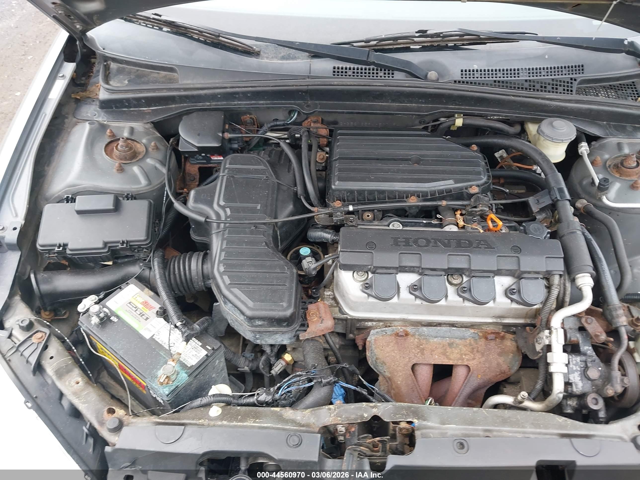 2004 Honda Civic Lx Серый vin: 2HGES16594H517194