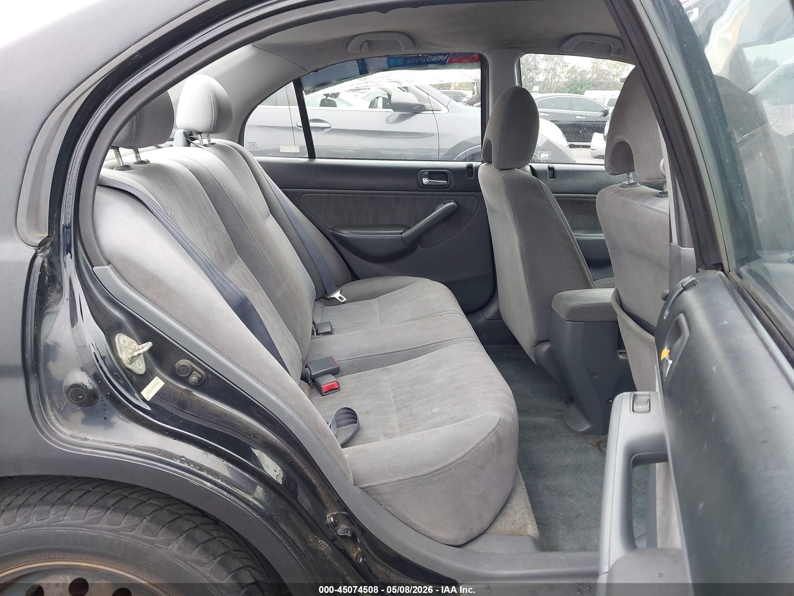 2004 Honda Civic Lx Черный vin: 2HGES16594H548820