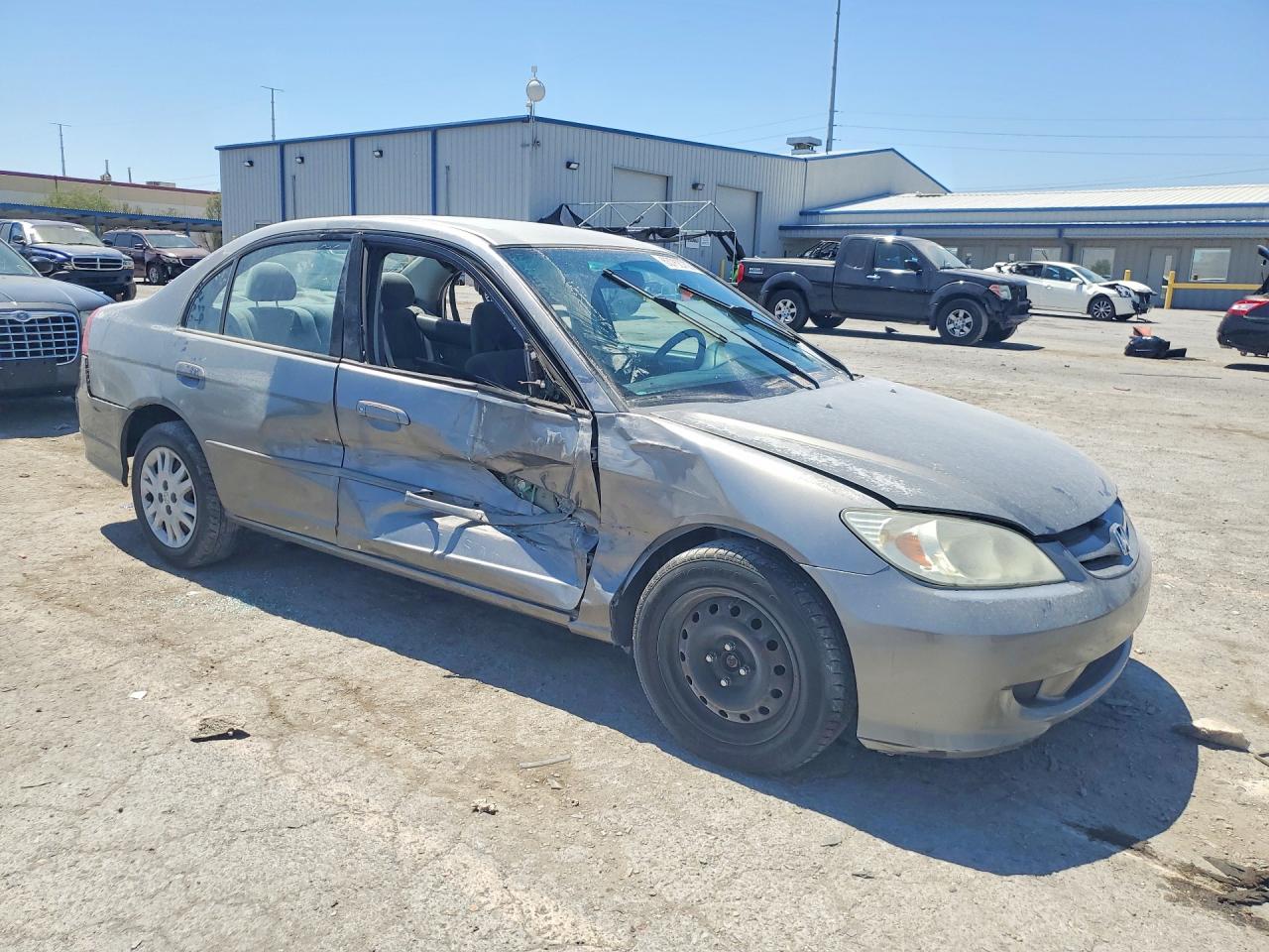 2004 Honda Civic Lx Silver vin: 2HGES16594H612547