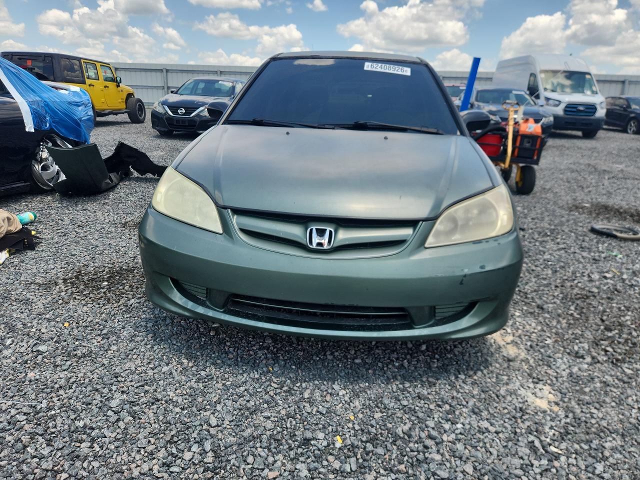 2004 Honda Civic Lx Green vin: 2HGES16594H614248