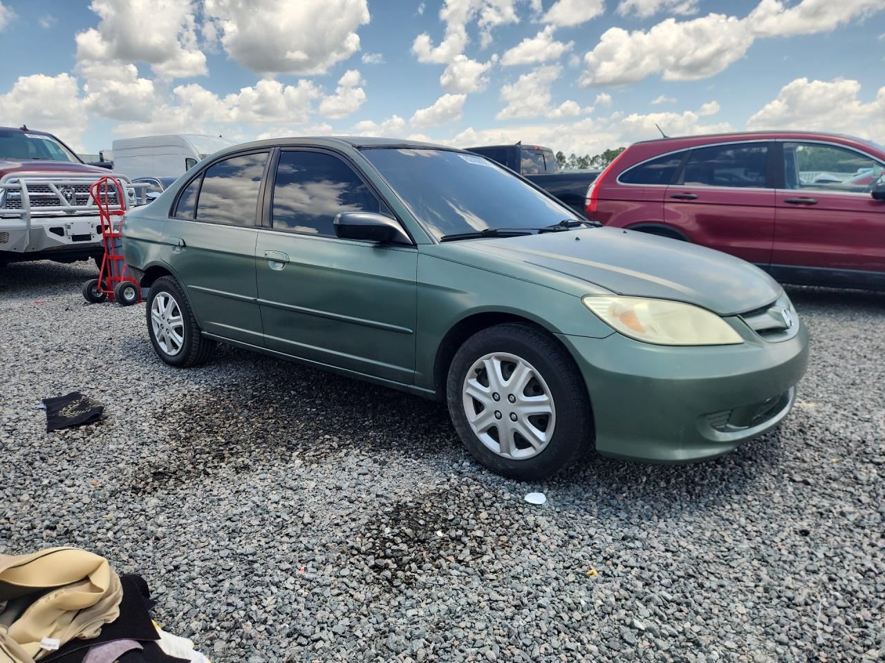 2004 Honda Civic Lx Green vin: 2HGES16594H614248