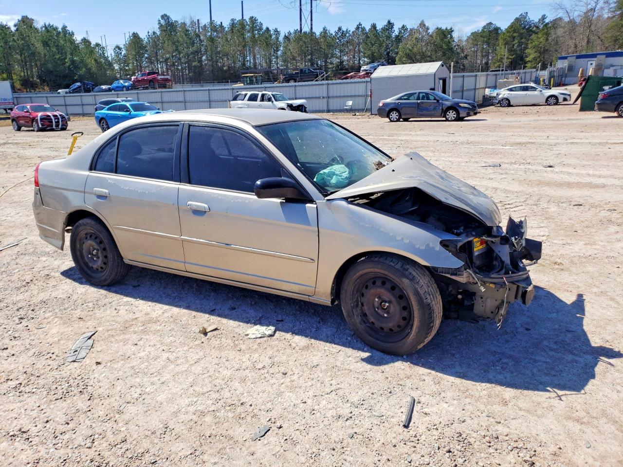 2004 Honda Civic Lx Tan vin: 2HGES16594H620809