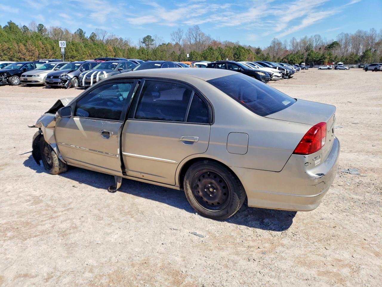 2004 Honda Civic Lx Tan vin: 2HGES16594H620809