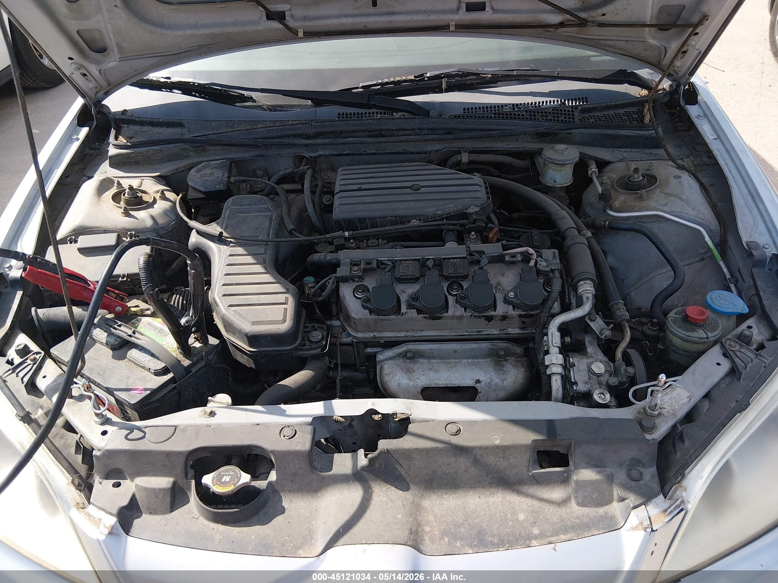 2005 Honda Civic Lx Gray vin: 2HGES16595H535017