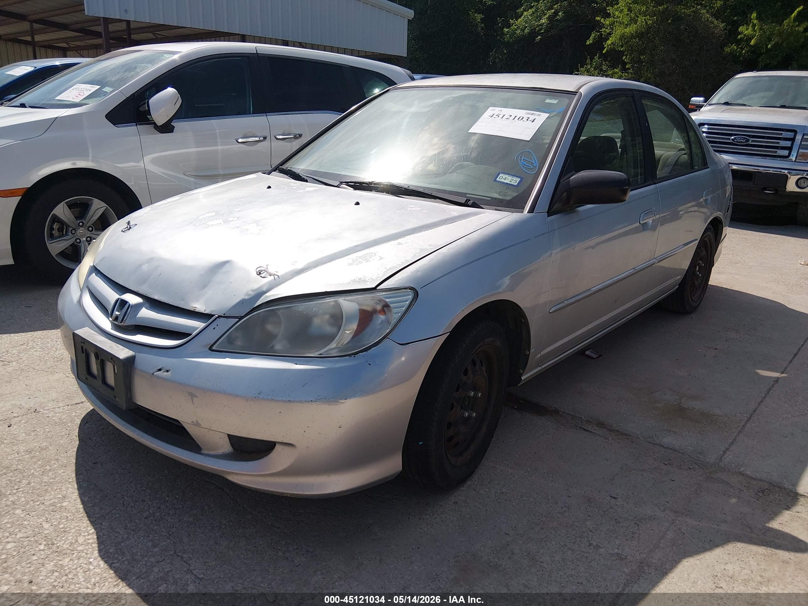 2005 Honda Civic Lx Gray vin: 2HGES16595H535017