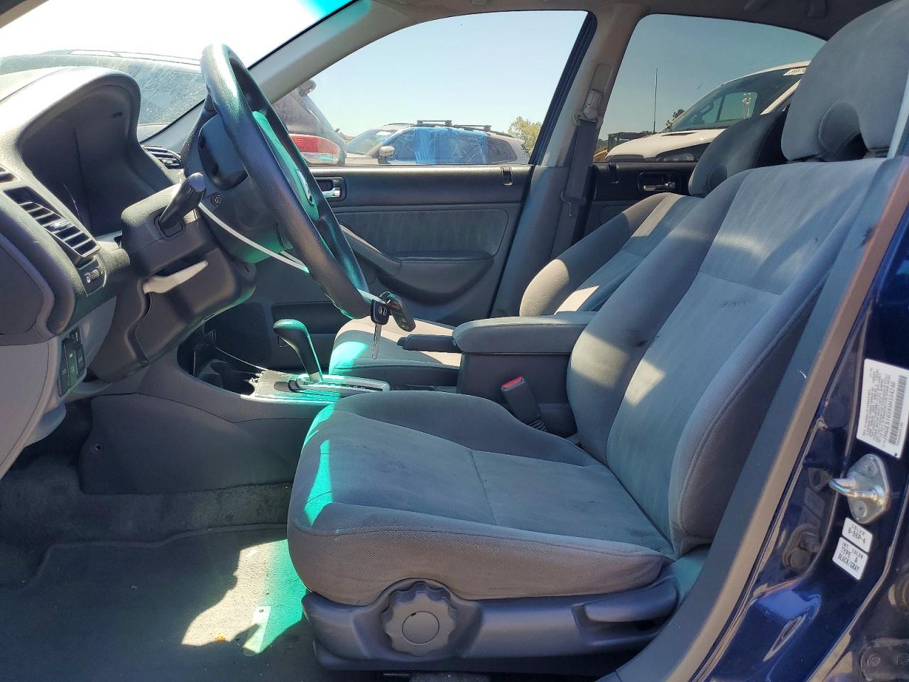 2005 Honda Civic Lx Blue vin: 2HGES16595H554246