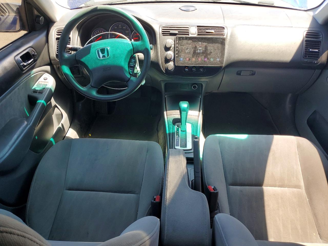 2005 Honda Civic Lx Blue vin: 2HGES16595H554246