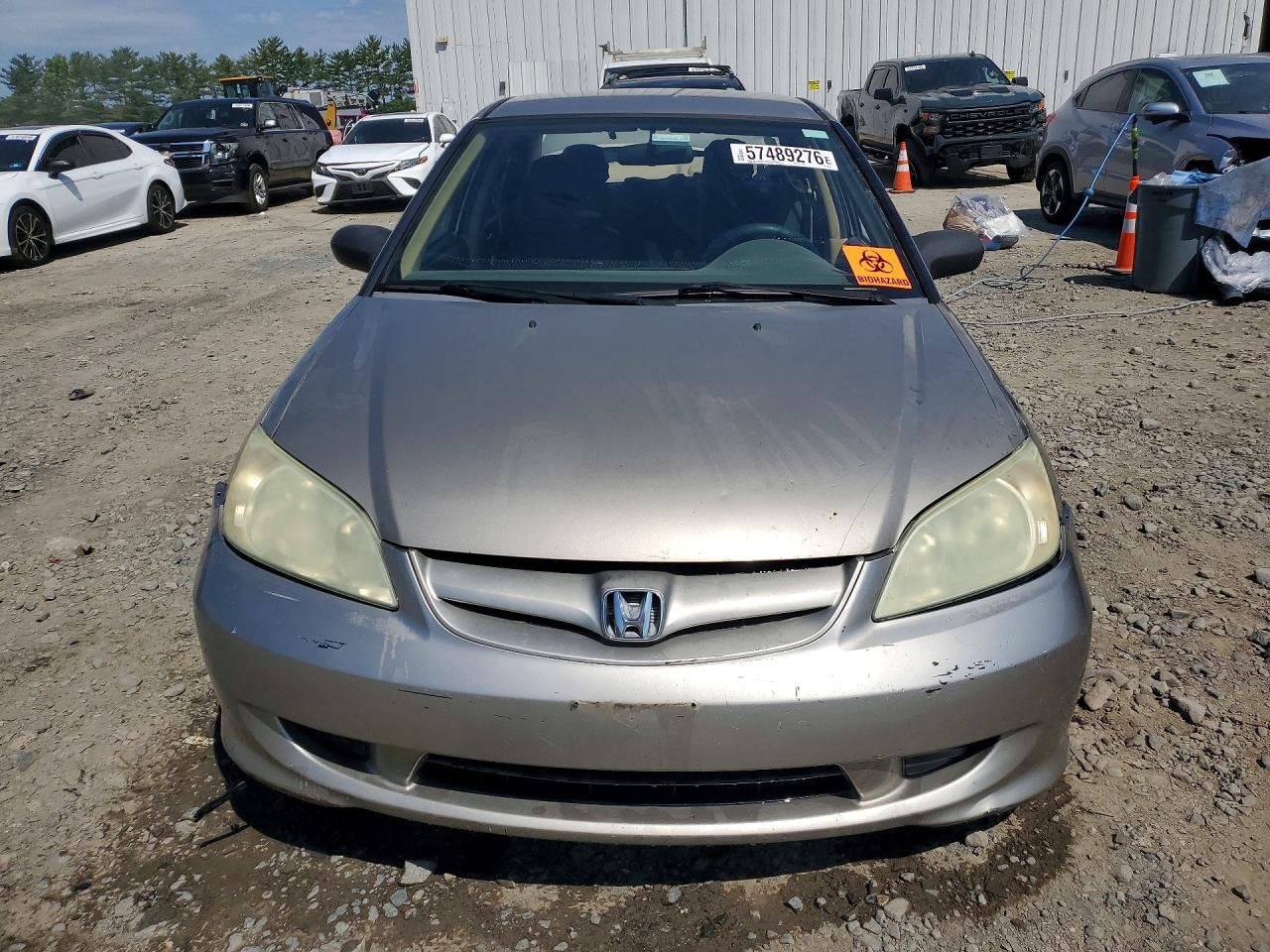 2005 Honda Civic Lx Бежевый vin: 2HGES16595H560516