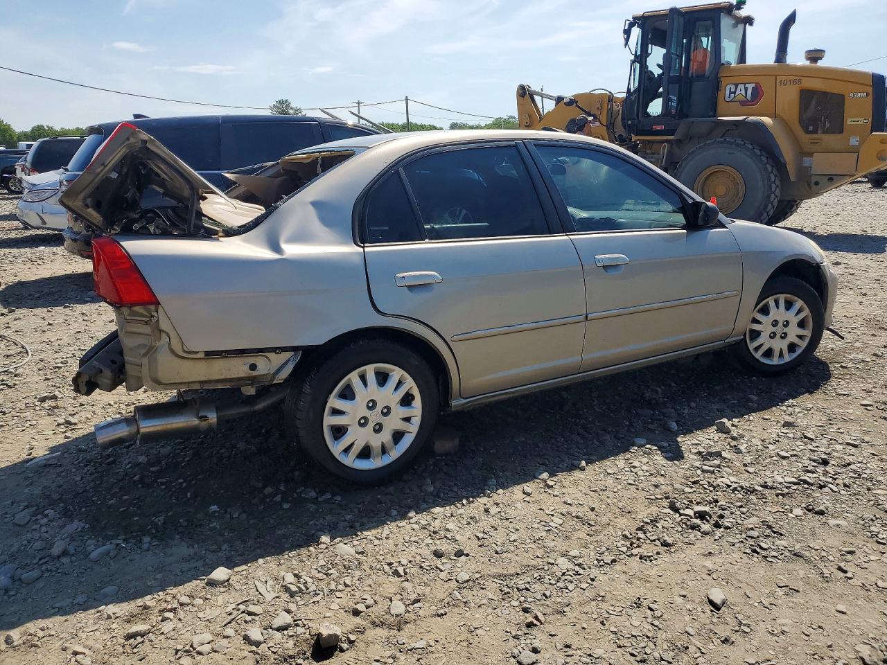 2005 Honda Civic Lx Бежевый vin: 2HGES16595H560516