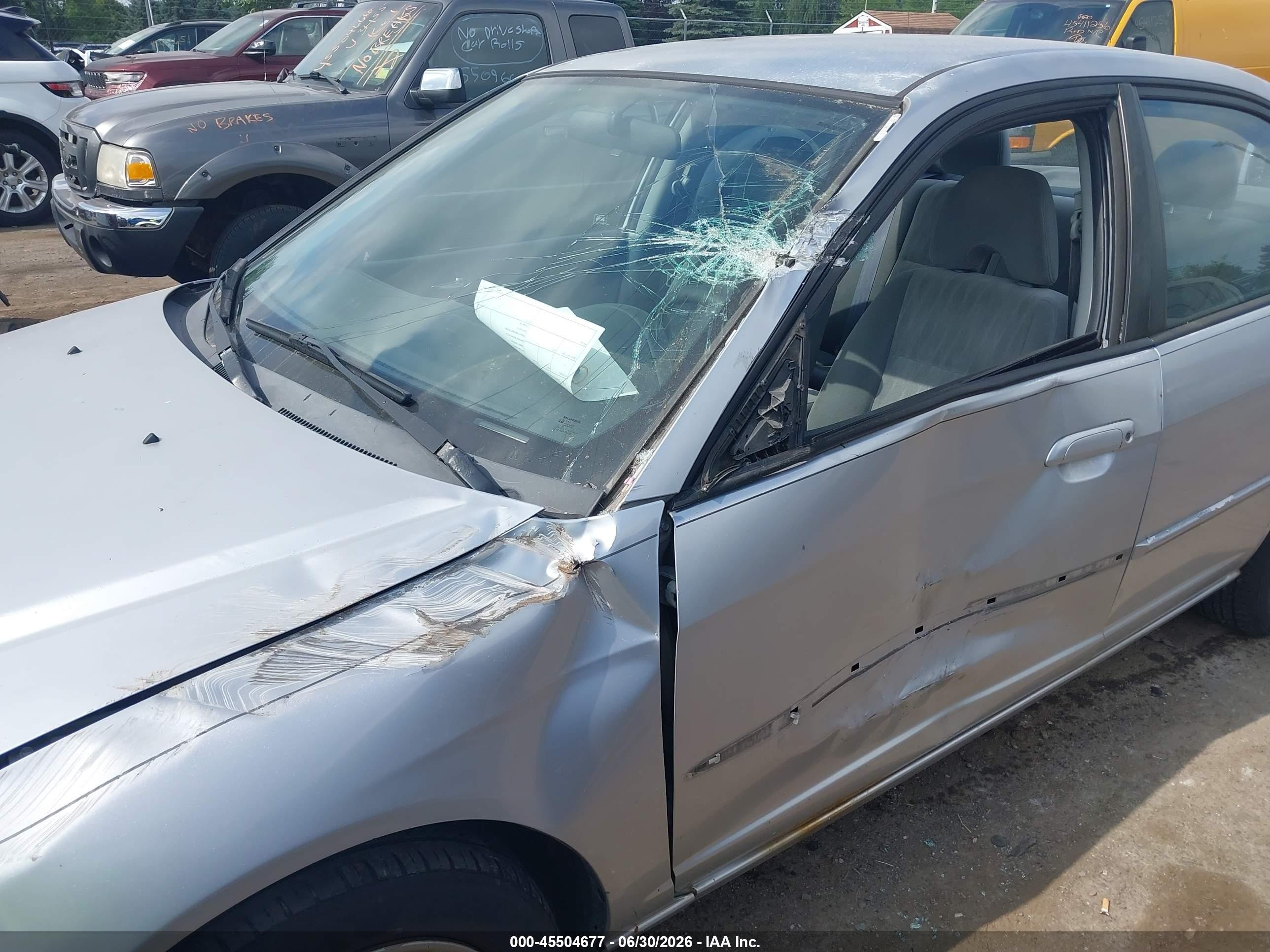2005 Honda Civic Lx Silver vin: 2HGES16595H592186