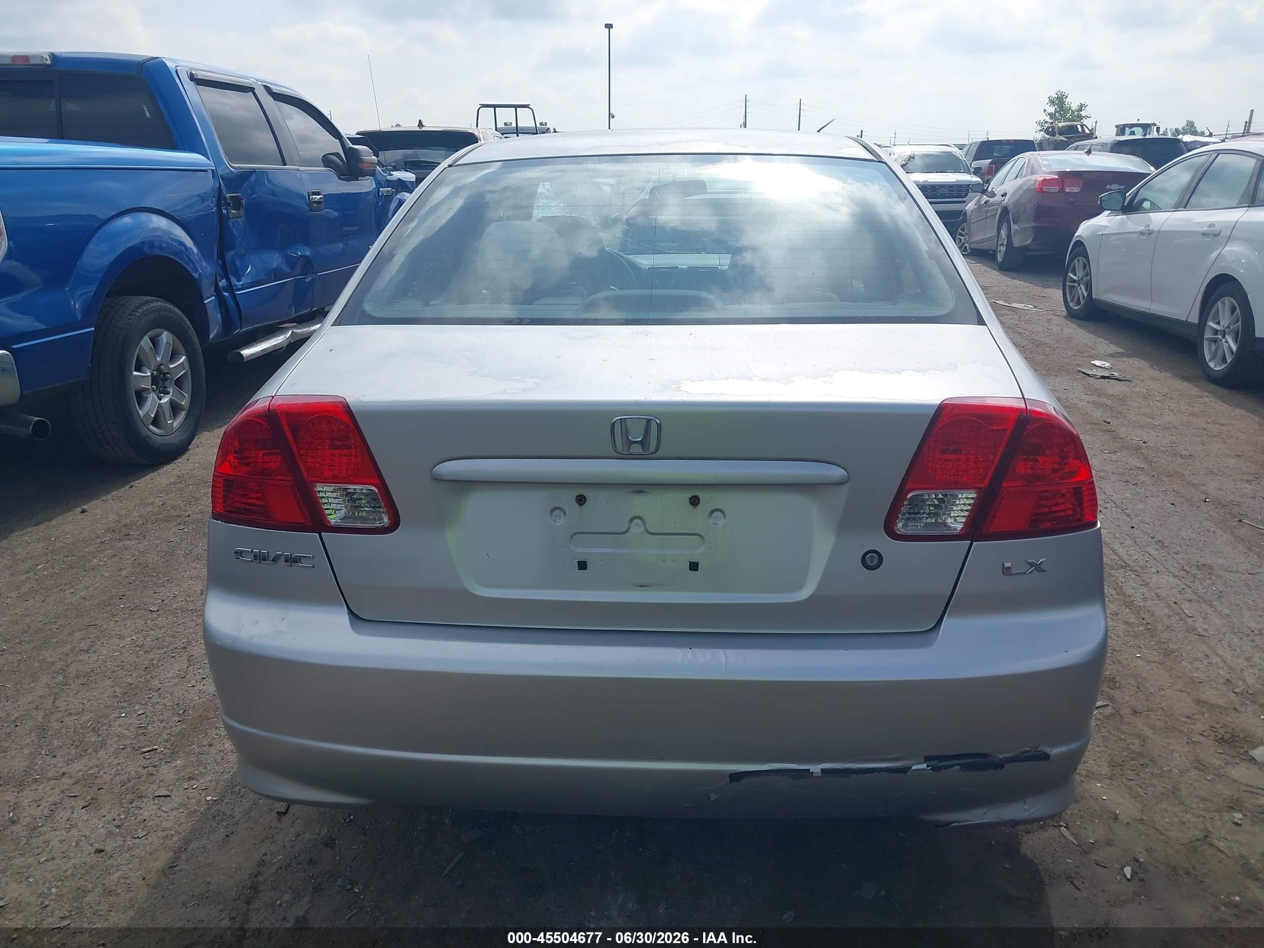 2005 Honda Civic Lx Silver vin: 2HGES16595H592186
