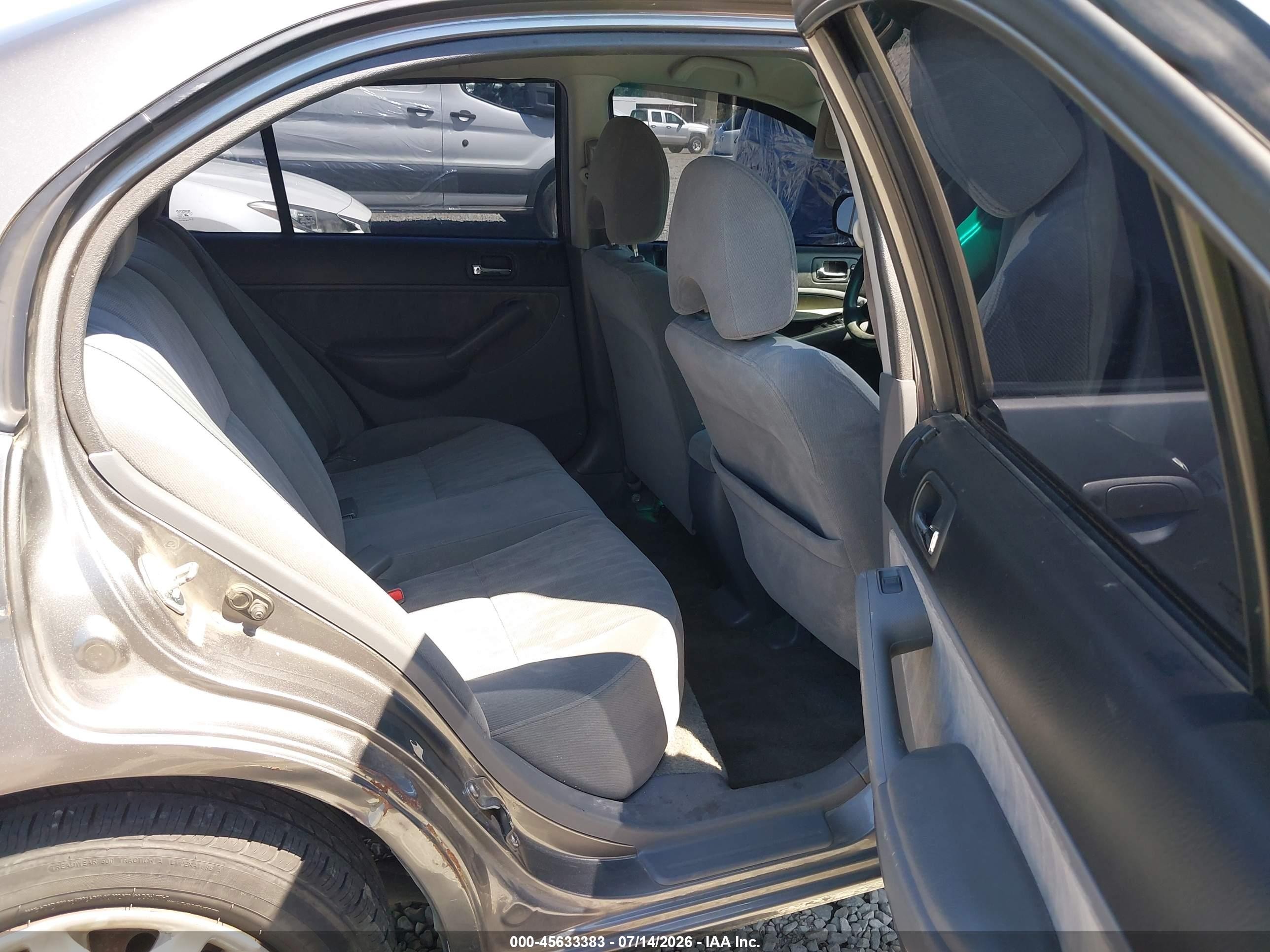2005 Honda Civic Lx Gray vin: 2HGES16595H600643