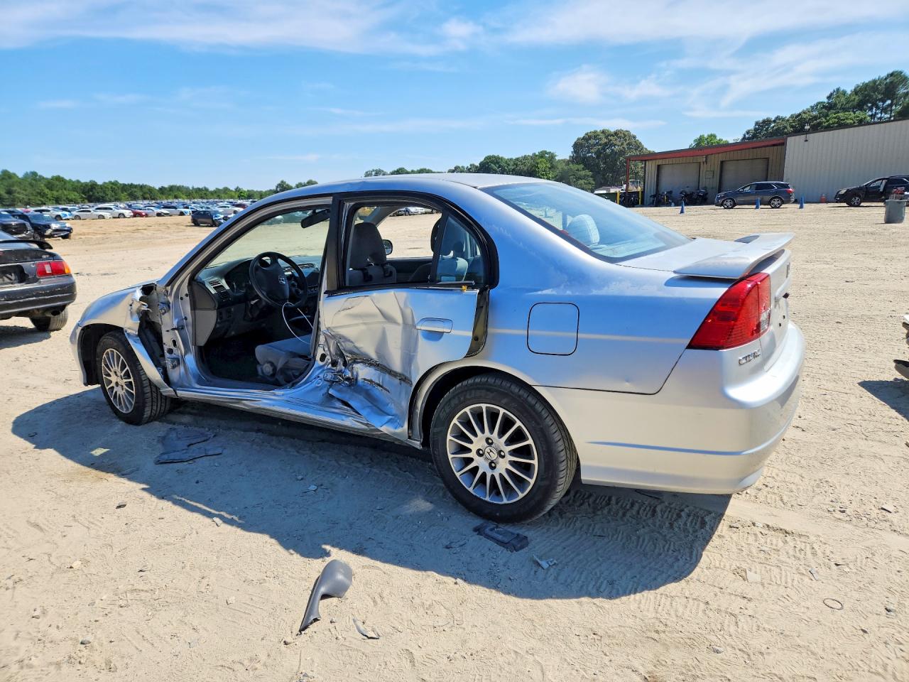 2005 Honda Civic Lx Silver vin: 2HGES16595H613635
