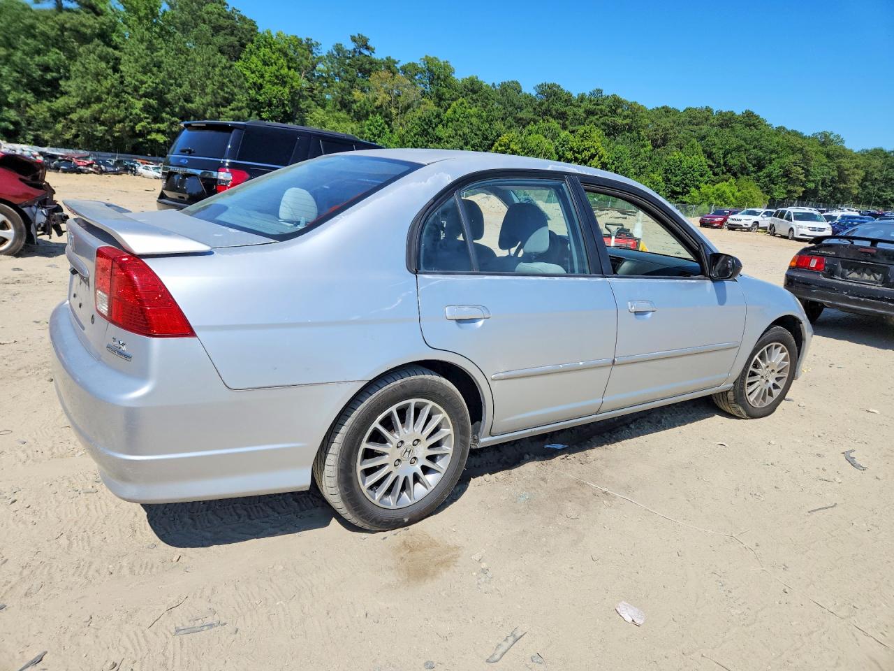 2005 Honda Civic Lx Silver vin: 2HGES16595H613635