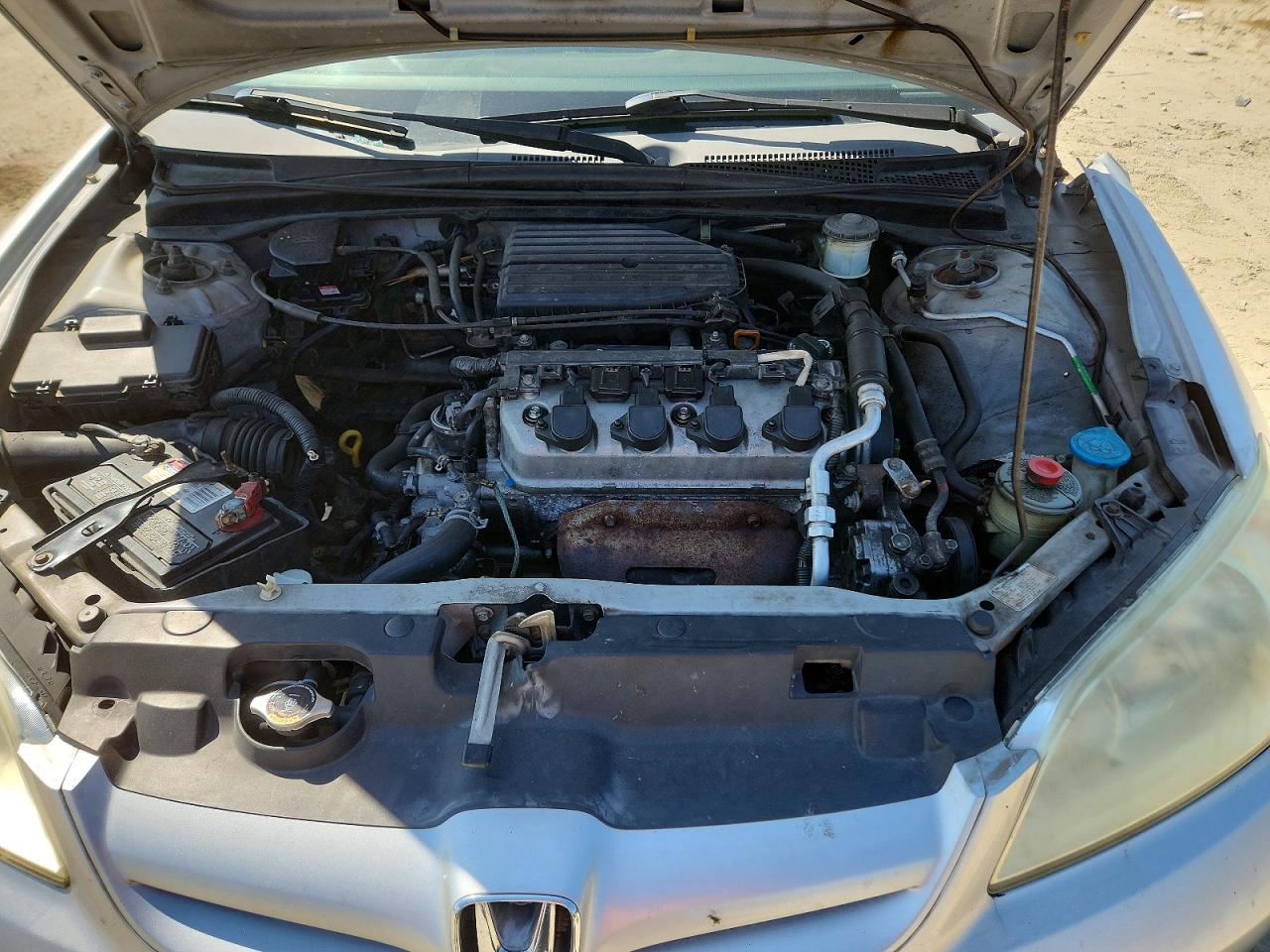 2005 Honda Civic Lx Silver vin: 2HGES16595H613635