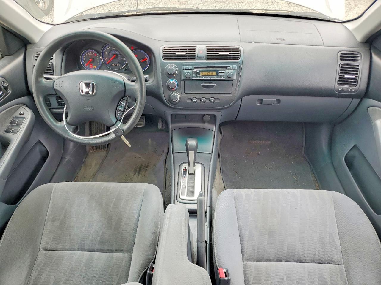 2005 Honda Civic Lx Gray vin: 2HGES16595H634081