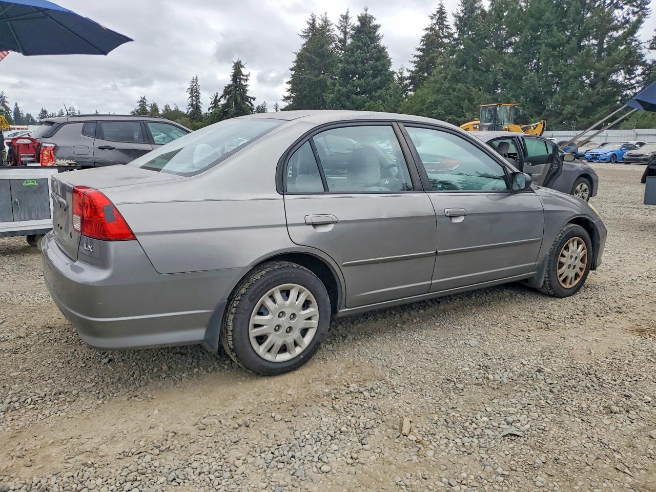 2005 Honda Civic Lx Gray vin: 2HGES16595H634081