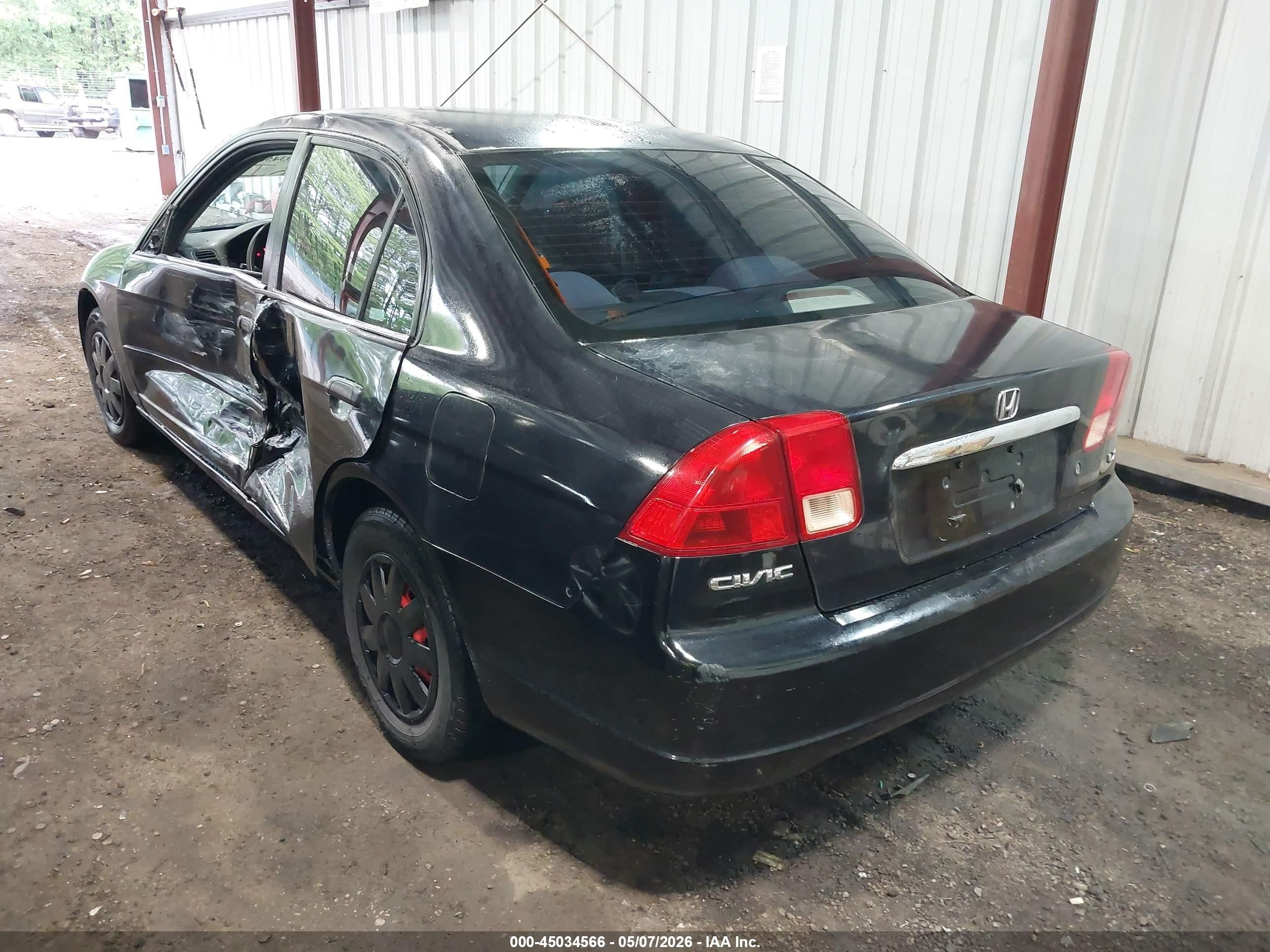 2001 Honda Civic Lx Black vin: 2HGES165X1H501128