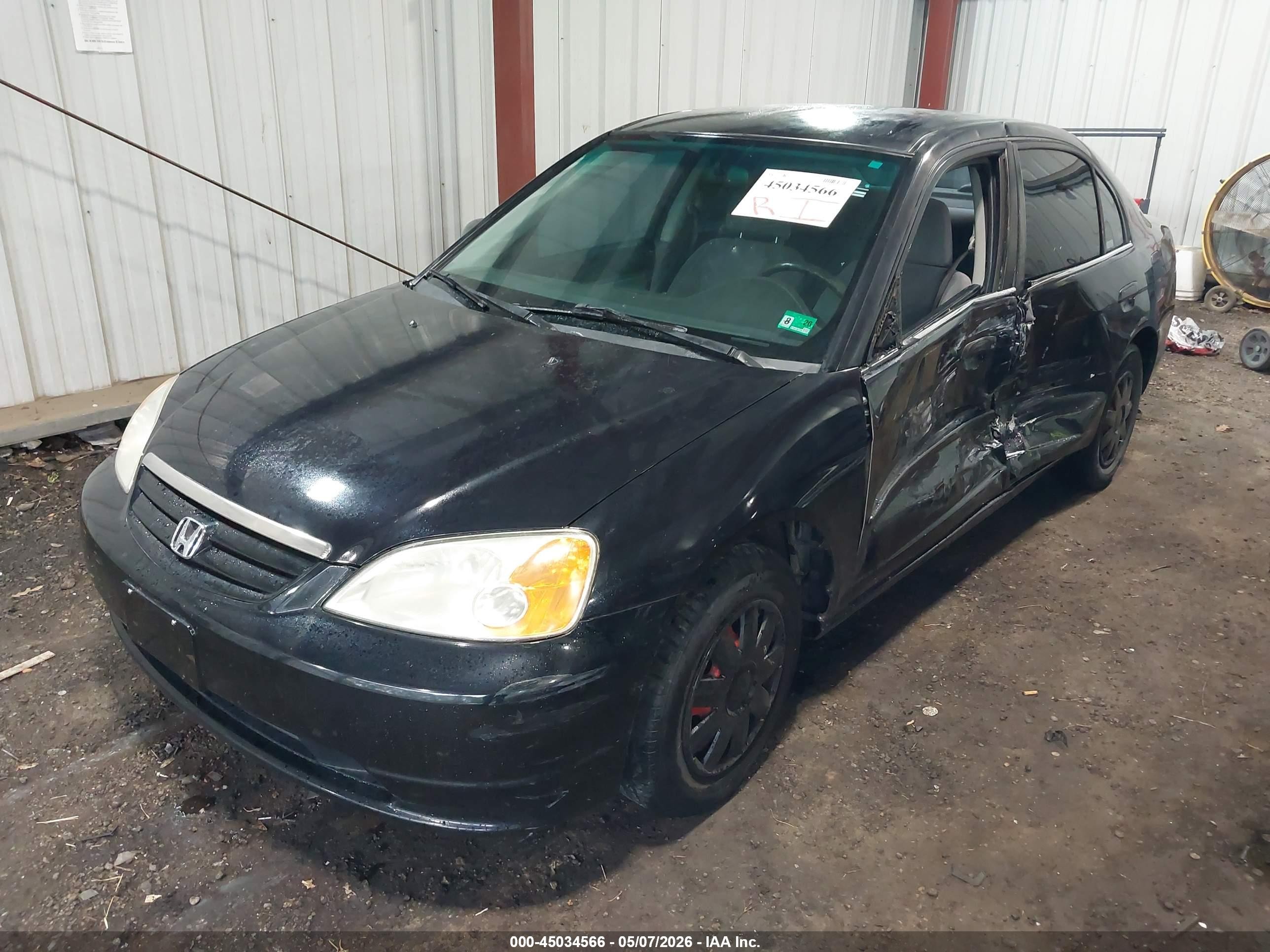 2001 Honda Civic Lx Black vin: 2HGES165X1H501128