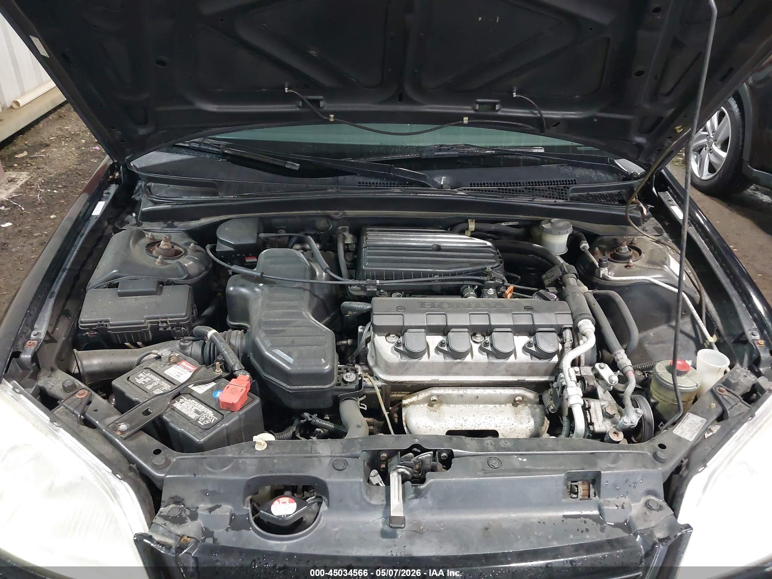 2001 Honda Civic Lx Black vin: 2HGES165X1H501128