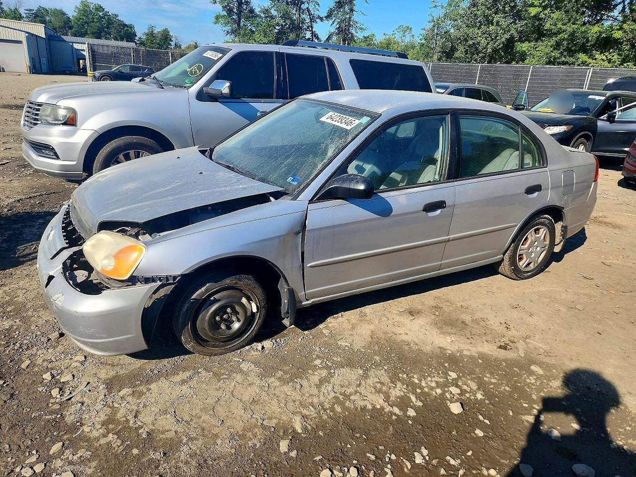 2001 Honda Civic Lx Silver vin: 2HGES165X1H525381