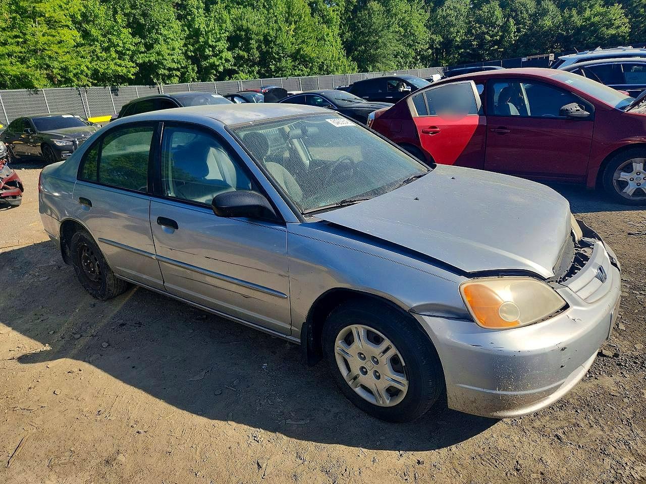 2001 Honda Civic Lx Silver vin: 2HGES165X1H525381